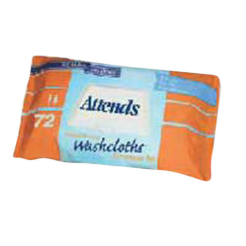 Attends Adult Wet Washcloths Convenience Pack With Aloe - 72 Wipes